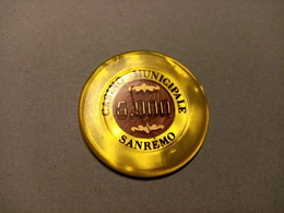 9856" FICHES-CHIPS-CASINO MUNICIPALE-SANREMO DA LIRE 5.000 " - Casino