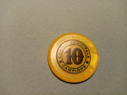 9869" FICHES-CHIPS-CASINO DE LA VALLEE DA LIRE 10 " - Casino