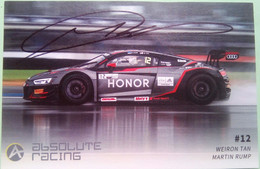 Martin Rump ( Estonian Race Car Driver) - Autographes