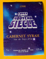 16557 - Cuvée Nouveau Siècle Cabernet Syrah 1998 Vin De Pays D'Oc - Année 2000