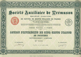 Société Auxiliaire De Trémuson - S - V