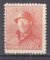 K6173 - BELGIE BELGIQUE Yv N°173 * - 1919-1920 Trench Helmet