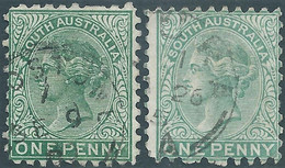 AUSTRALIA,South Australia 868-1875 Queen Victoria-New Watermark,Perforated Or Rouletted,1P-Used - Oblitérés