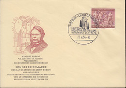 Berlin Mi Nr.125  100. Todestag Von August Borsig - Amtlicher FDC 25.09.1954 - 1948-1970