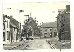 Belgique. Quaregnon. La Rue Des Rivages Et Le Temple Protestant. Ed. V.B. - Quaregnon