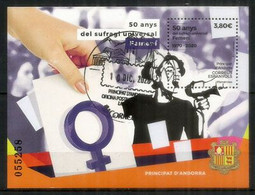 50 Ans De Suffrage Universel Pour Les Femmes.2020. BF Oblitéré 1re Qualité (faciale élevée Pour La Lettre Recommandée) - Used Stamps