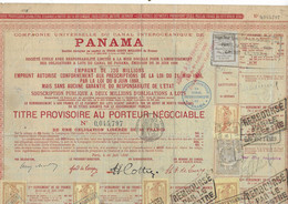 1888 Belle Action Panama / Canal Interocéanique / Fiscaux / Bon état. - Scheepsverkeer