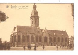 REF2166/ PK-CP Temsche/Temse O.L.Vrrouw Kerk  Rechter Benedenhoek Met Plooien Animée - Temse