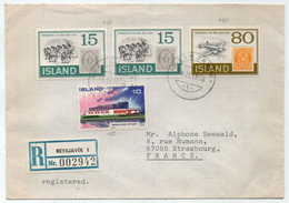 ISLANDE - ISLAND - REYKJAVIK / 1976 LETTRE RECOMMANDEE POURLA FRANCE (ref 7281) - Lettres & Documents