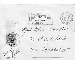 E 16  1967 Lettre/carte Taxée - Autres & Non Classés