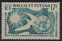 WALL 25 - WALLIS & FUTUNA N° 160 Neuf** Droits De L'Homme - Ongebruikt