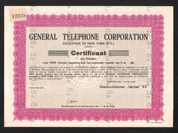 General Telephone Corporation - Specimen - 1955 - Sonstige & Ohne Zuordnung