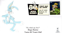 Bugs Bunny 80th Anniversary First Day Cover, With Digital Color Pictorial (DCP) Postmark From Burbank, CA.  #6 Of 10 - 2011-...