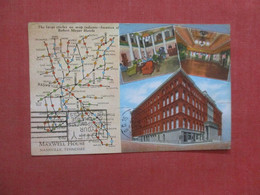 Map & The Maxwell House  - Tennessee > Nashville    Ref 4462 - Nashville