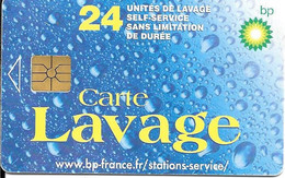 CARTE-PUCE-GEMA--LAVAGE-BP-24-UNITES-BE - Car Wash Cards