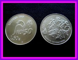 2018 Lithuania Litauen Dinosaur Coin 1,50 Eiro /euro Universitet Vilnius UNC - Lituania