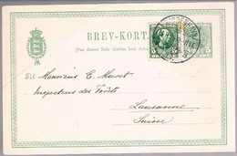Danmark, 1906, For Lausanne - Storia Postale