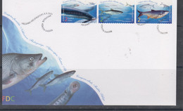 Finland 2001 Mi 1582-4 FDC Fishes - Andere & Zonder Classificatie