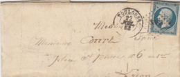 LETTRE. PRESIDENCE N° 10.  22 JUIL 1853. HAUTE-GARONNE. TOULOUSE. PC 3383. POUR LYON - 1852 Louis-Napoleon