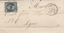 LETTRE. PRESIDENCE N° 10.  5 MARS 1853. HAUTE-SAONE. GRAY. PC 1448. POUR LYON - 1852 Louis-Napoleon