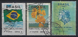 Brazil 1991-93  NVI  (o) Mi.2419,2457,2557 - Used Stamps