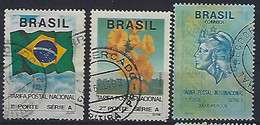 Brazil 1991-93  NVI  (o) Mi.2419,2457,2557 - Used Stamps