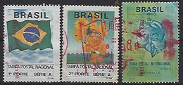 Brazil 1991-93  NVI  (o) Mi.2419,2457,2557 - Used Stamps