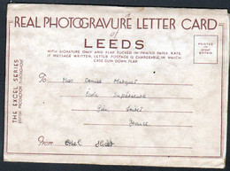 Real Photogravure Letter Card Of LEEDS - Leeds