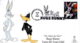 Bugs Bunny 80th Anniversary First Day Cover, With Black & White Pictorial Local Postmark  #2 Of 10 - 2011-...
