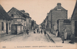 (CPA 76) GRAND QUEVILLY  /  Rue De La République - - Le Grand-quevilly