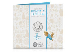 UK 50p Coin Peter Rabbit- Brilliant Uncirculated BU In Royal Mint Pres/Pack - 50 Pence