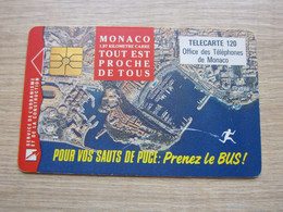 Chip Phonecard, Bird View Of Monaco,used - Monace