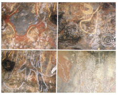 (V 9) Australia  - NT - Ayers Rock - Rock Paintings - Uluru & The Olgas