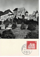 CARTE MAXIMUM CHATEAU SCHLOSS LENZBURG 1968 - Cartoline Maximum