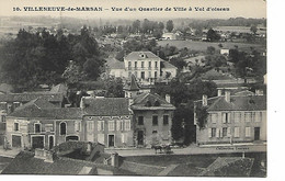 VILLENEUVE-de-Marsan - Vue D'un Quartier De Ville à Vol D'oiseau - Villeneuve De Marsan