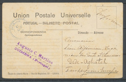 1908 Cachet Perlé DEDEAGH Sur CP Affranchit Par Un 10r Du Portugal. TB H2583 - Covers & Documents