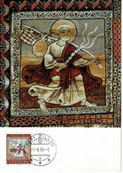 CARTE MAXIMUM ROMANISCHE BILDERDECKE UM 1140 SUISSE PRO PATRIA 1966 - Cartoline Maximum