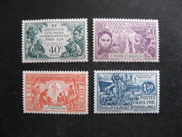 Saint Pierre Et Miquelon: TB Série  N° 132 Au N° 135, Neufs X. - Unused Stamps