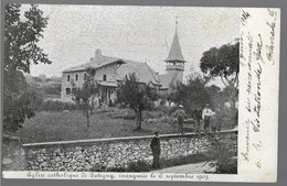 Eglise Catholique De SATIGNY (Suisse), Inaugurée Le 6 Sept 1903, Dos Simple - Satigny