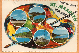 Sint Maarten Old Postcard Mailed - Saint-Martin