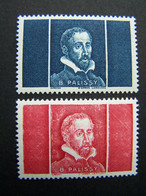 BERNARD PALISSY N° Pa47 Et Pa48 ** NEUF SANS CHARNIERE VIGNETTE EXPERIMENTALE  VIGNETTES ESPERIMENTALES Pa 47 Et Pa 48 - Proofs, Unissued, Experimental Vignettes