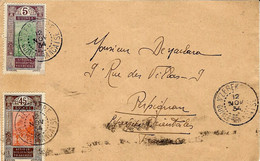 1934- Enveloppe Affr. 50 C ( 45 C + 5 C ) Oblit. Cad De NZEREKORE . Guinée Française  Pour Perpignan - Lettres & Documents