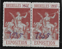 Belgique - Bruxelles 1897 Surchargé 1935 - Paire - Vignette - Neuf ** Sans Charnière - TB - Erinnophilia [E]