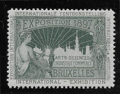 Belgique - Bruxelles 1897 - Vignette - Neuf ** Sans Charnière - TB - Erinnophilie [E]