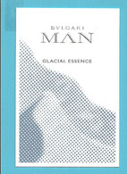 Carte Parfumée/ Perfume Card BULGARI MAN / GLACIAL ESSENCE  (Grijs/55) - Modernes (à Partir De 1961)