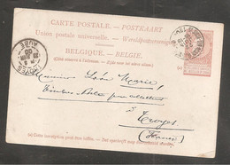 2  Entiers Postaux   BELGE   1892 /   1900 - Autres & Non Classés