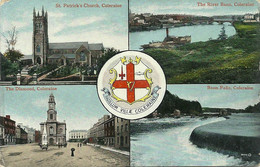 COLOURED MULTIVIEW - COLERAINE - COUNTY LONDONDERRY- N. IRELAND - Londonderry