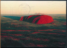 °°° 21515 - AUSTRALIA - AYERS ROCK AND THE OLGAS AT SUNRISE - 1994 With Stamps °°° - Uluru & The Olgas