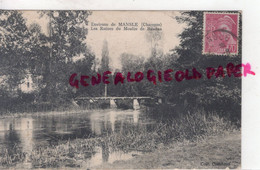 16 - MANSLE - LES RUINES DU MOULIN DE BAUDAN  -CHARENTE - Mansle