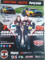 Ashley Sahakian And Chris Sahakian ( Canadian Racing) - Autogramme